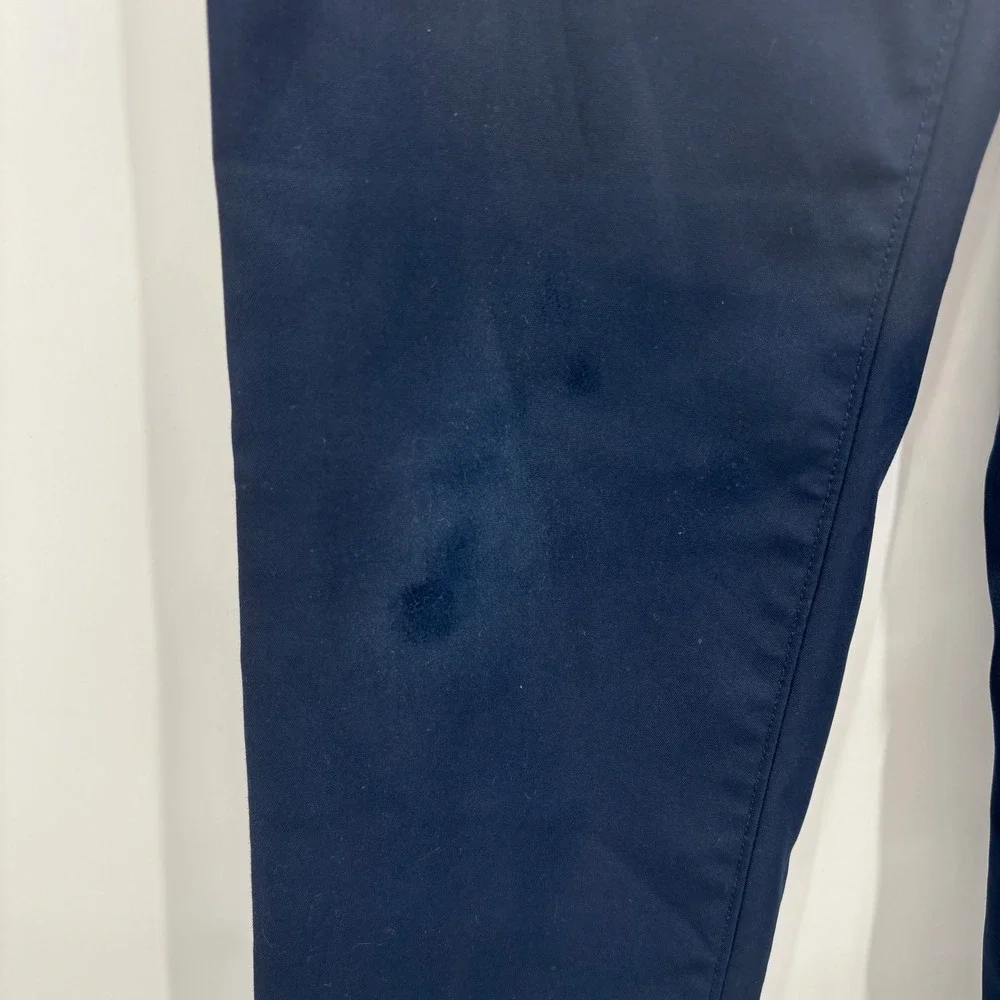 Lands End Boys Navy Blue Chino School Uniform Pants Size‎ 10 Elastic Waist